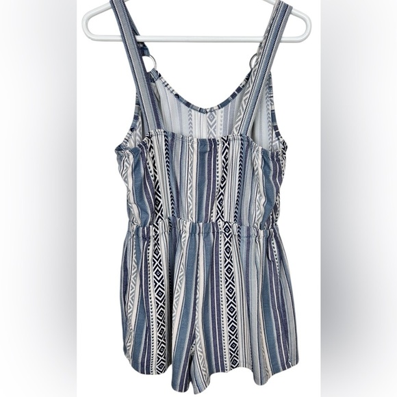 Derek Heart romper shorts, Large, sleeveless, stripes Summer Cute Comfy Casual - Picture 6 of 8